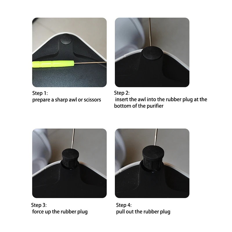 حار جديد يتكيف مع عناصر فلتر تنقية الهواء Xiaomi ProH Universal Wheel المنقولة قاعدة بكرة العجلات