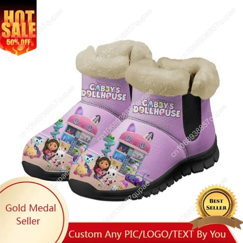 

Funny Gabbys Dollhouse Snow Boots Chucky Cartoon Men Women Teenager Custom Boot Casual Keep Warm Snow Shoe Couple Sports Shoes