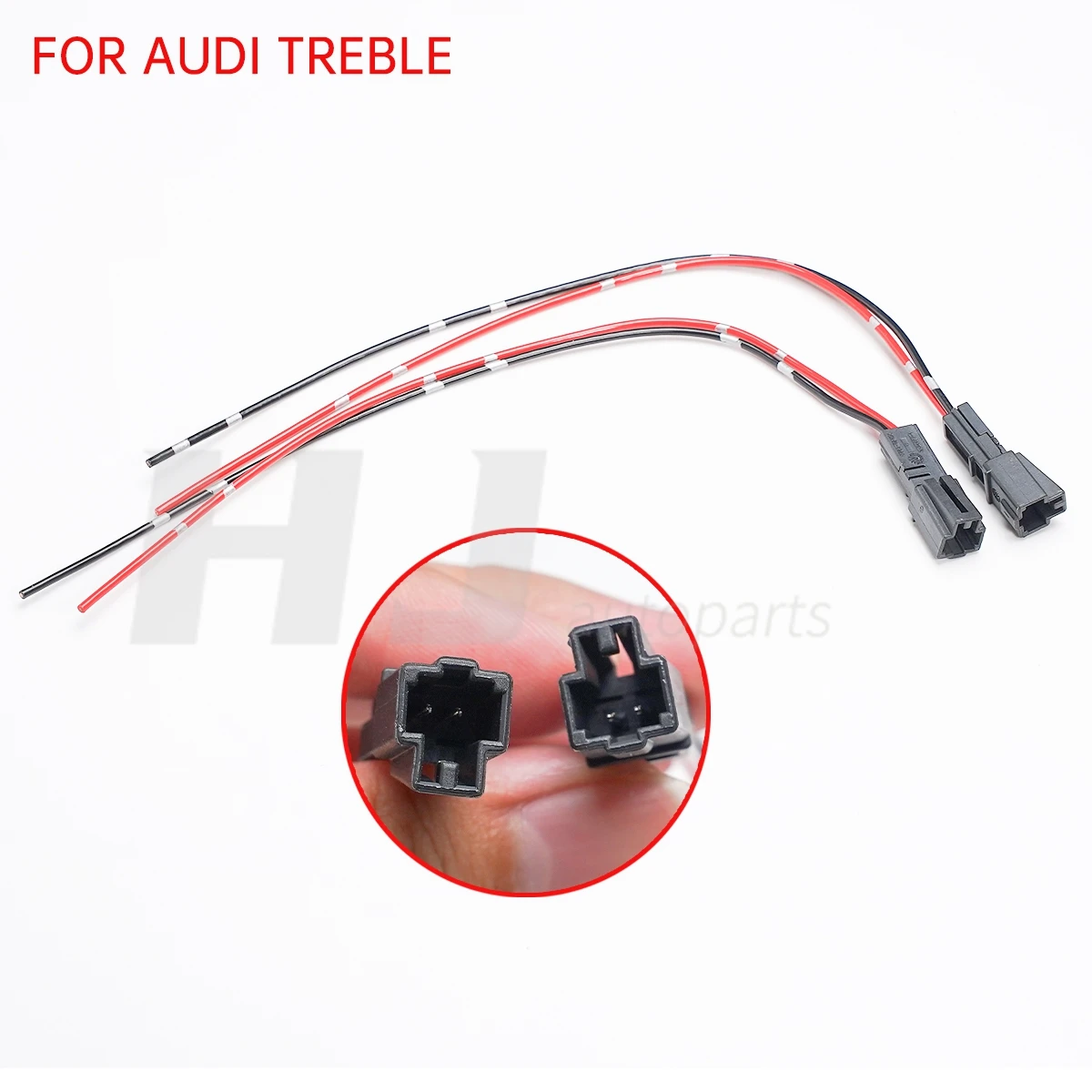 2pcs Car Audio Treble Speaker Plug Wire Tweeter Plug Sub Woofer Lossless Install Lond Speaker Cable Adapter Harness for Audi