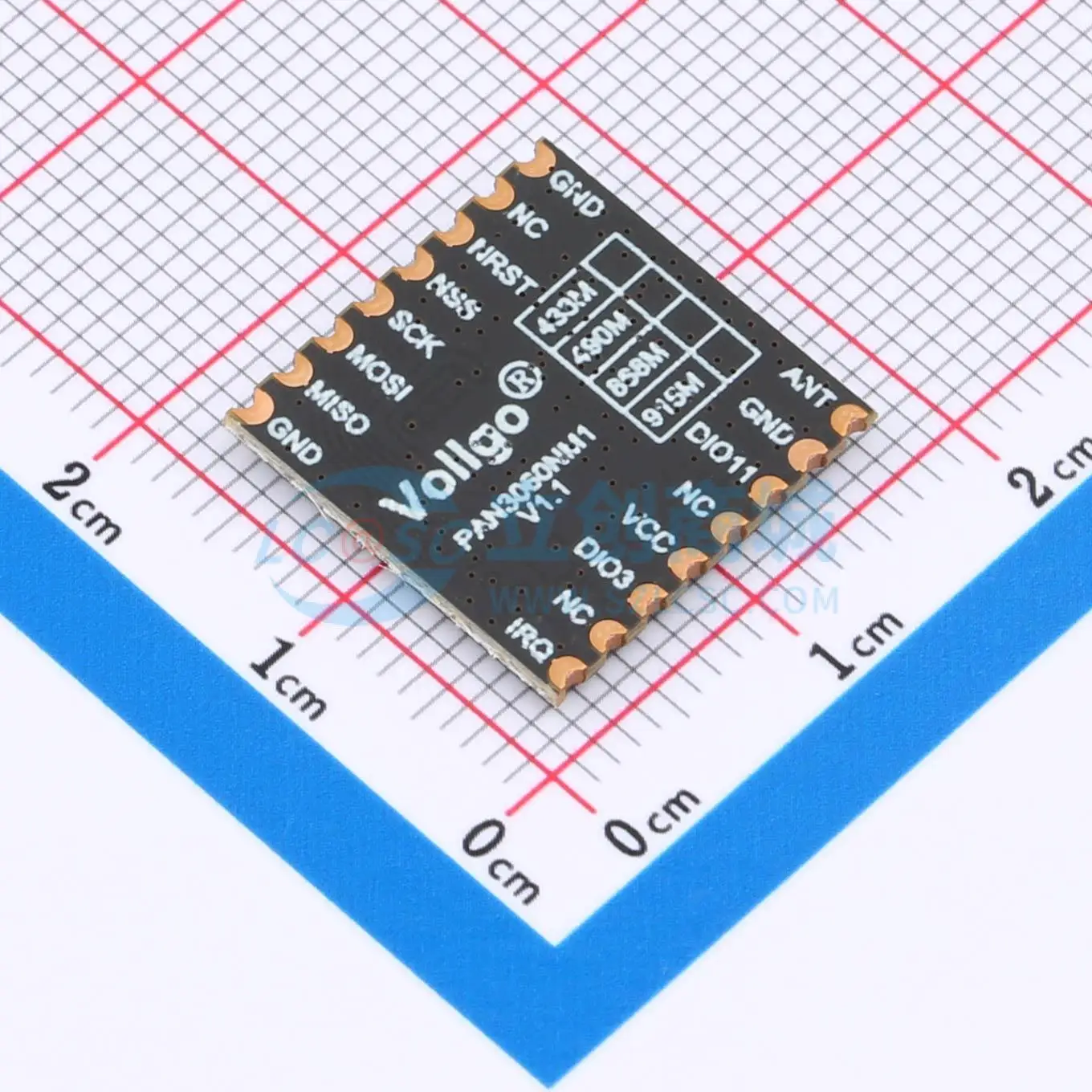 5pcs PAN3060S915N0M1 SMD 16x16mm transceiver 915MHz 20dBm RF Wireless Communication Module for Smart Home System
