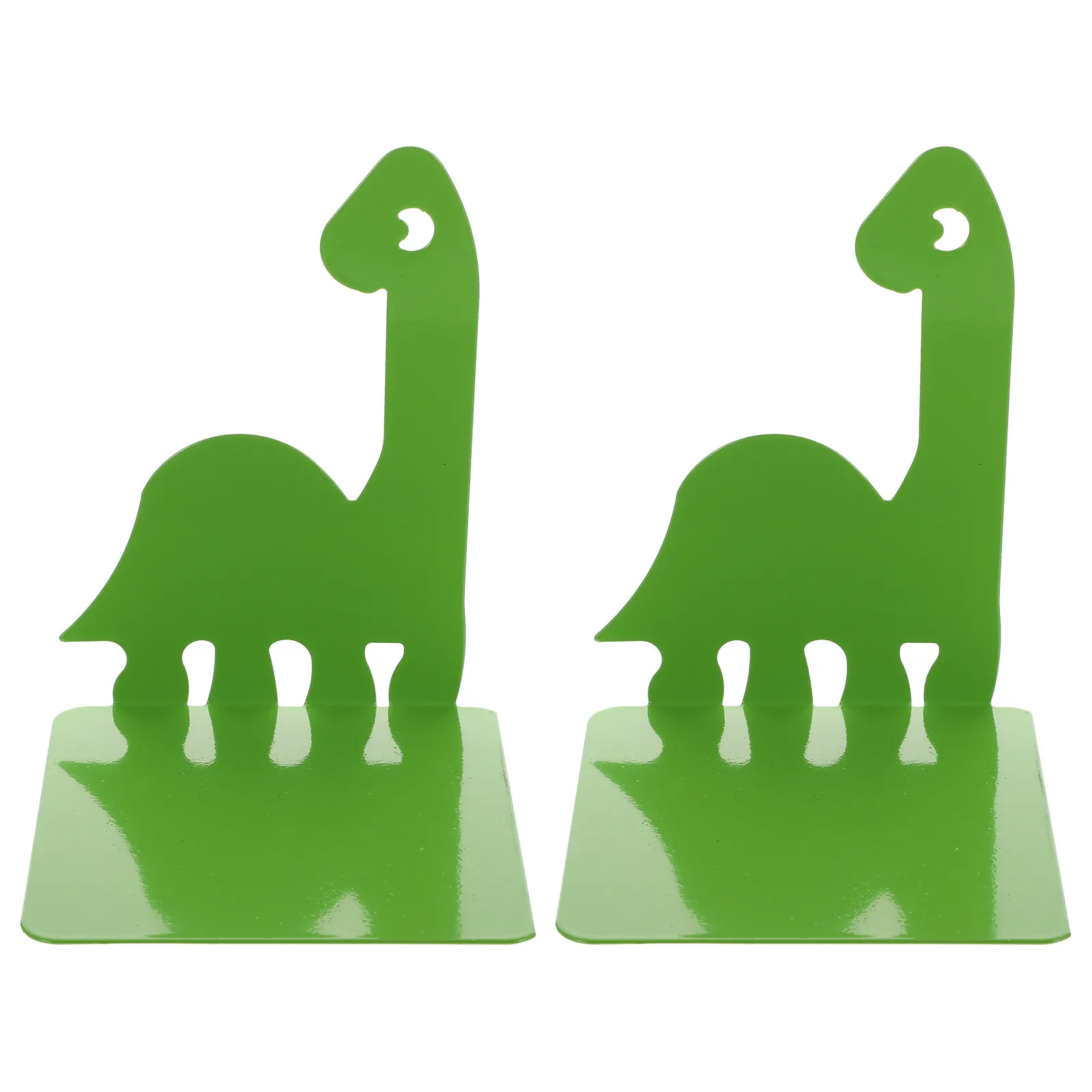 

Metal Bookends Dinosaur Shape Non-Slip Desk Scratch Proof Book Holder Stand Organizer For Home Office Library