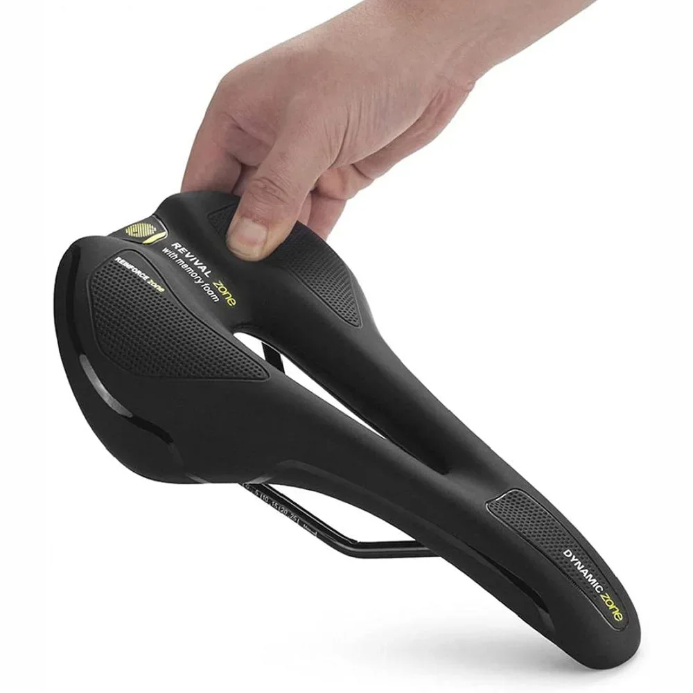 Thicken Bicycle Saddle Comfortable Shockproof Cycling Seat Hollow Non-slip Soft Cushion Travel MTB Road Bike Saddle