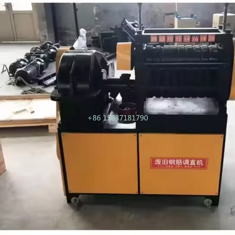 

6-25MM Waste Steel Bar Straightening Cutter Machine Widely Using Scrap Rebar Rebar Cutting Straightener For Construction Site
