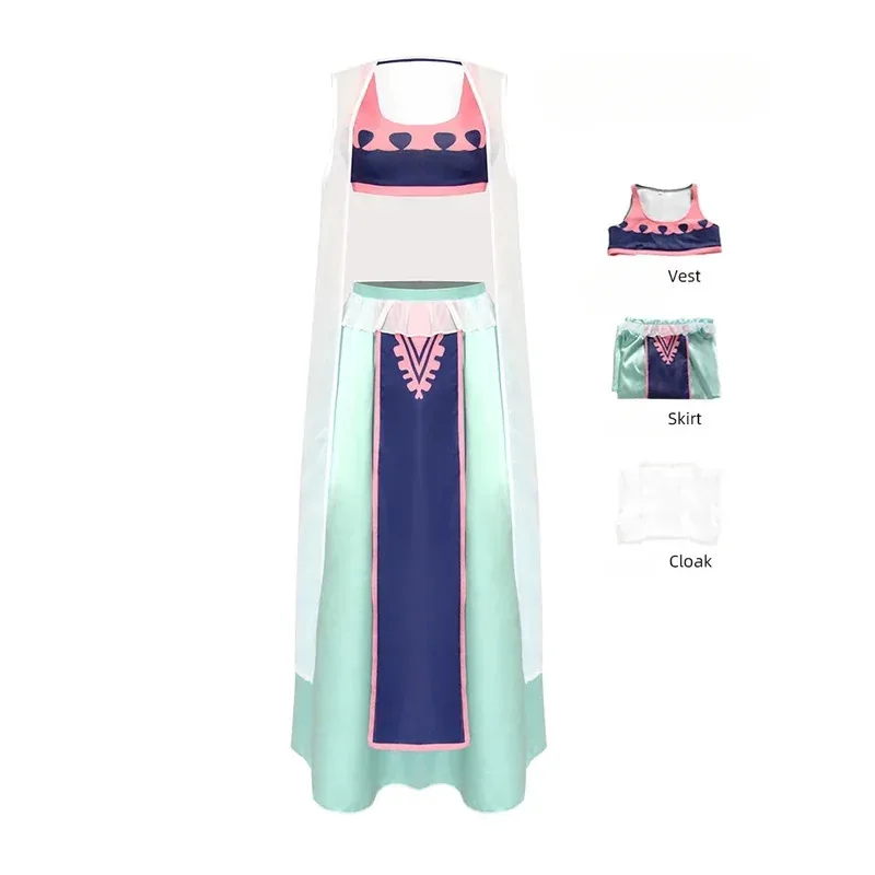 

Аниме Nefeltari Vivi Косплей Костюм Женский Жилет Юбка Плащ Полный Комплект Аласта Принцесса Ролевые Игры Костюм Хэллоуин Карнавальные Вечеринки;