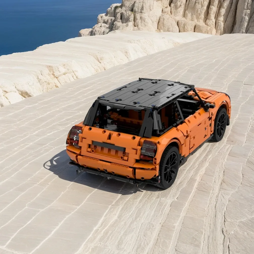 

1757 шт. Mini Cooperes F56 2016 (42056 B) MOC компактный городской автомобиль образование здание блоки «сделай сам» игрушки на день рождения подарок