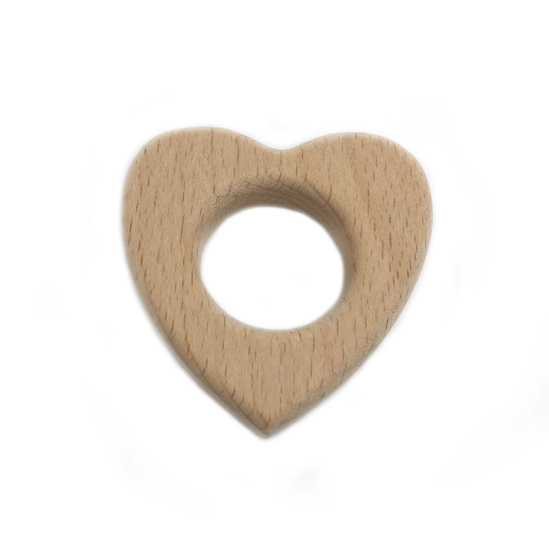 

ABCPICK Beech Wooden Love-Heart Natural Wood Personalized Pendent Eco-Friendly DIY Bracelet Jewelry Making Handmade Accessories