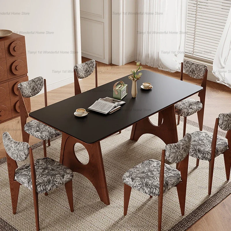 النمط الياباني البساطة مصمم طاولات الطعام الراقية الأصالة مطعم طاولات الطعام أثاث المطبخ Stoviglie HBDT #2