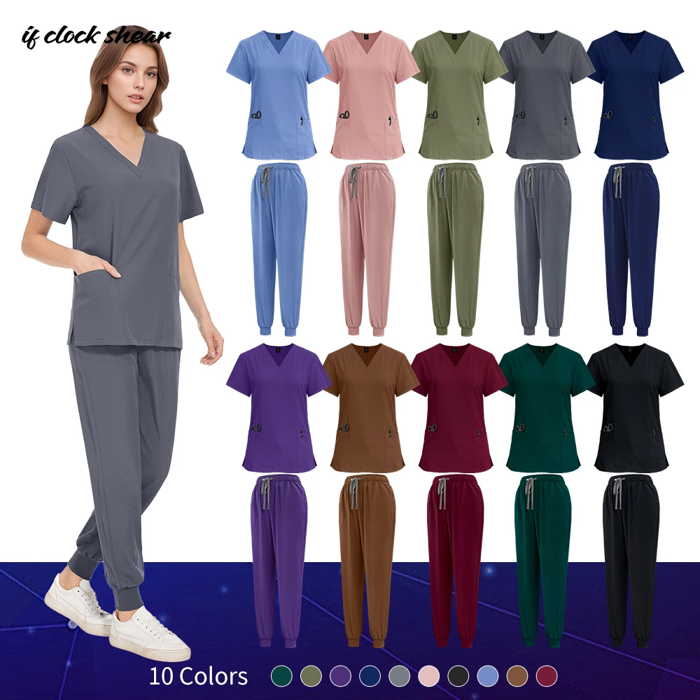 roupas-de-enfermagem-laboratorio-beleza-traje-unisex-uniformes-medicos-das-mulheres-dos-homens-enfermeira-esfrega-conjunto-dentista-workwear-medico-clinico-calcas-superiores