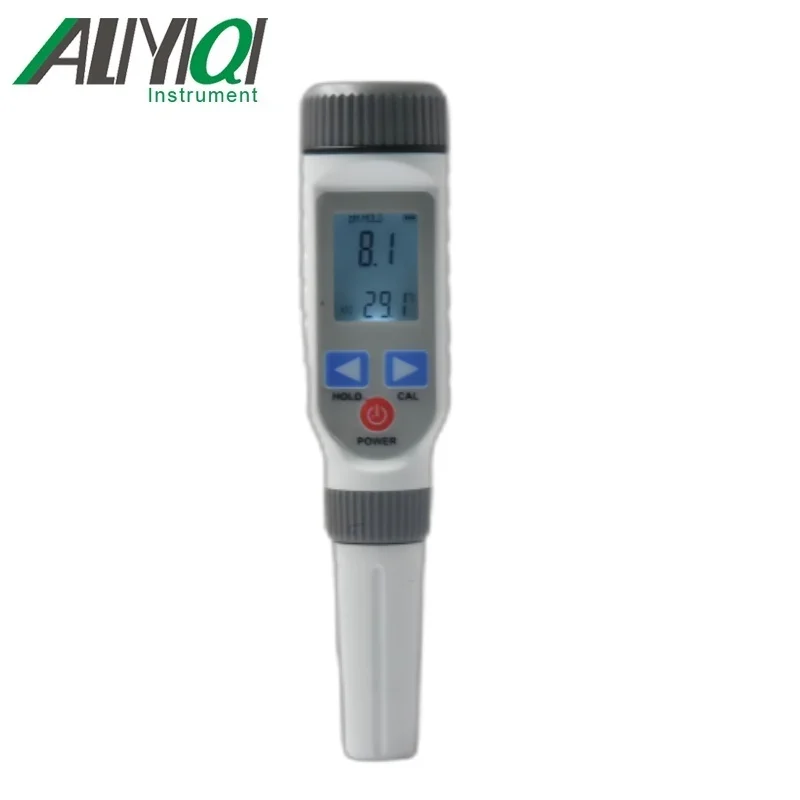 

ALIYIQI 828A Digital PH Pen Meter Salinity Temperature Tester Conductivity Sewage Treatment Aquarium Water Quality Monitor Test