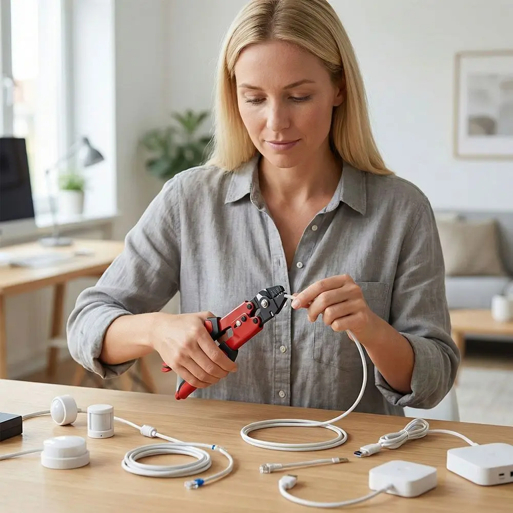 アルミ製圧着ループワイヤーロープ圧着工具、切断機能付きピーラースリーブスウェイジャーツール、鋼線構造