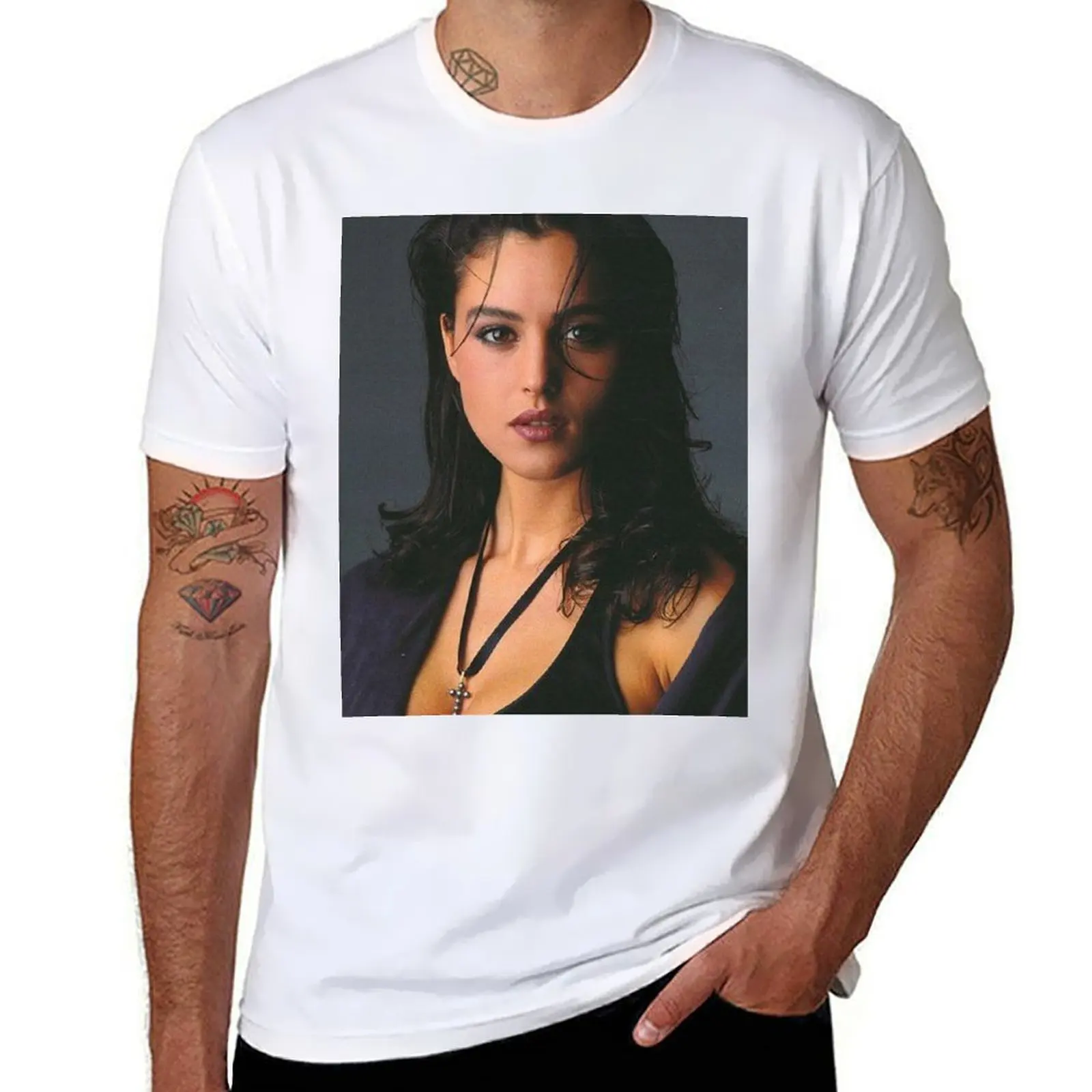 

Monica Bellucci T-Shirt man graphic t shirt mens graphic t shirts T-Shirt