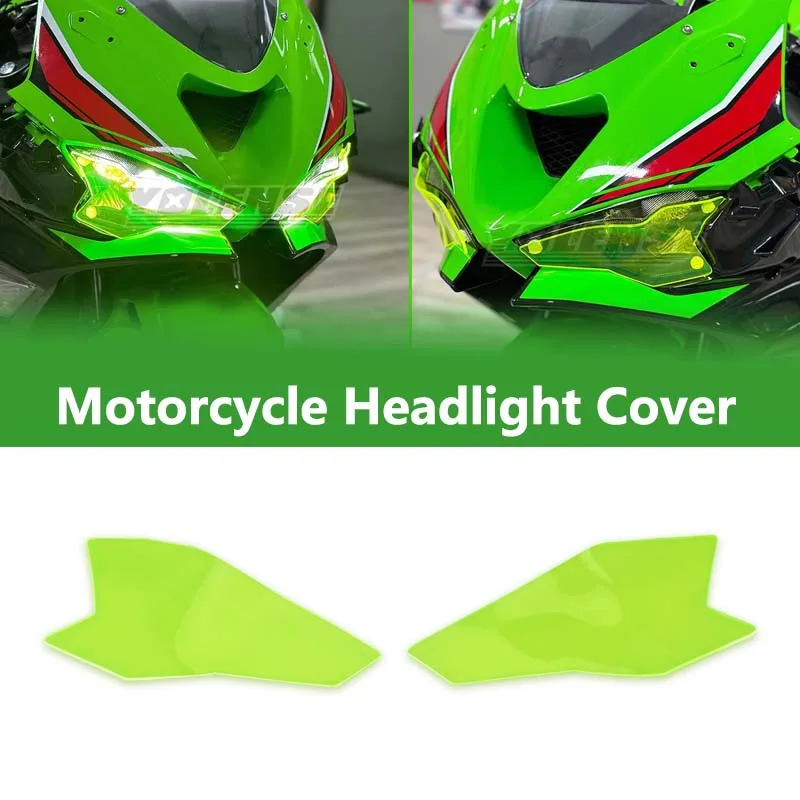 

Motorcycle Acrylic Front Headlight Guard Head Light Lens Cover Protector Fit For Ninja500 Ninja 500