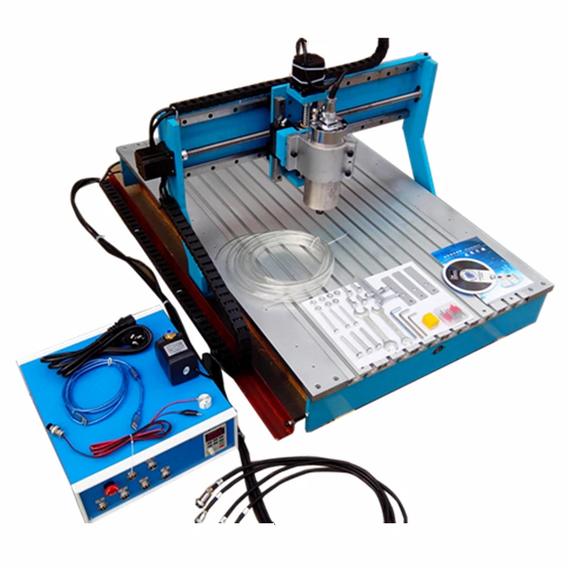 1.5KW CNC Router 6090 3 Axis Linear Guide Rail CNC Machine for Wooden Stone Metal Engraving