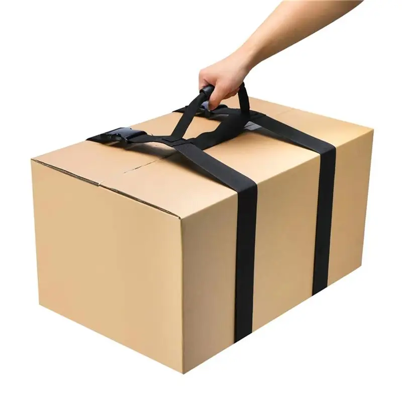 TEXU 2X كائن ثقيل حزام ربط حزام الأمتعة أشرطة التعبئة حزام متحرك لرفع آمن يحمل الصناديق الثقيلة الأمتعة #2