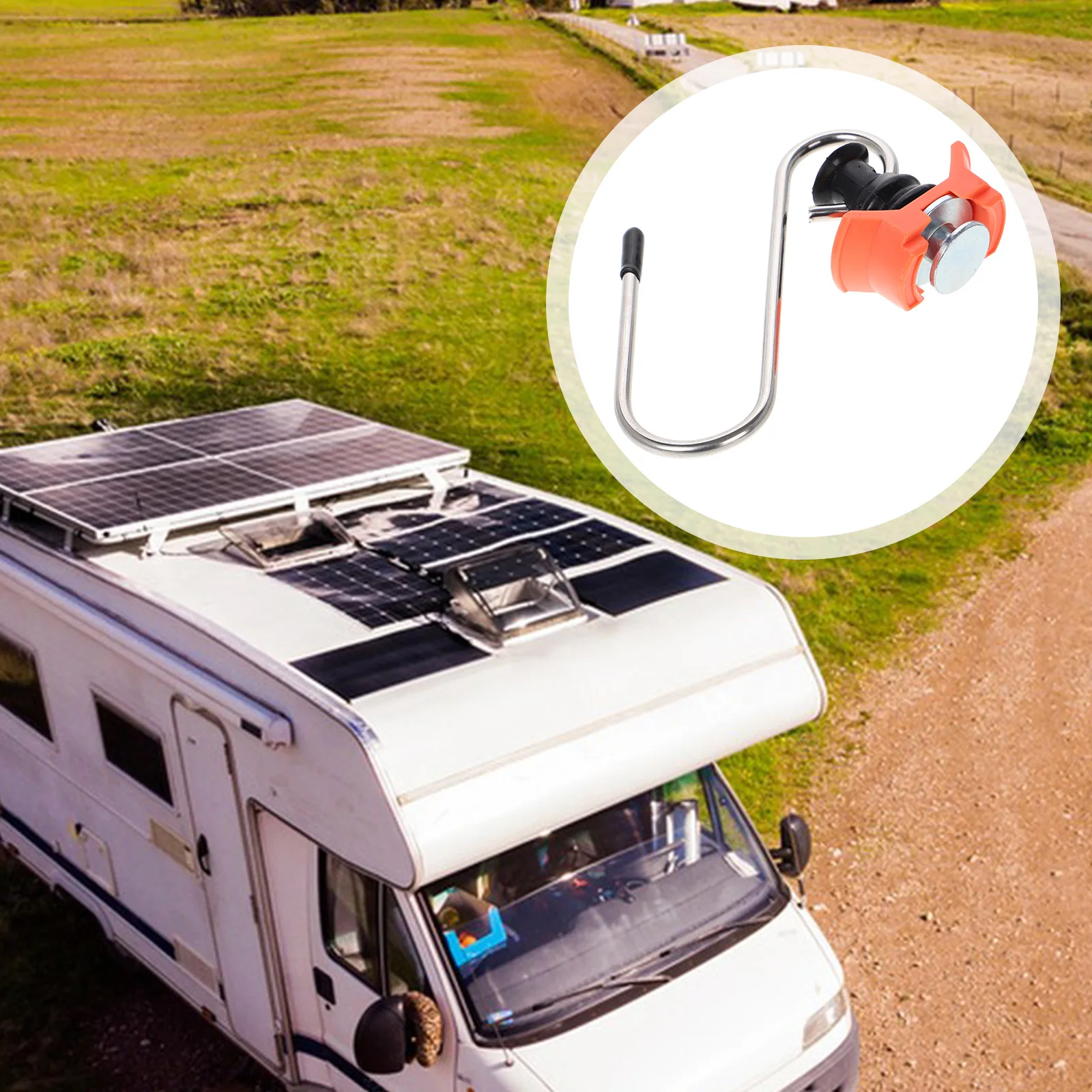 

Heavy Duty S Hook Round Ring Reusable Keeper For Airline Logistics Trailer Coupler Pin Lock Latch Hitch
