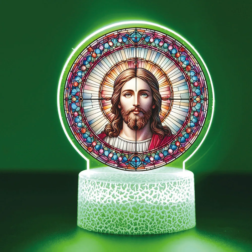 Jesus Led Night Lamp Usb For Bedroom Decor Light Christmas Gifts