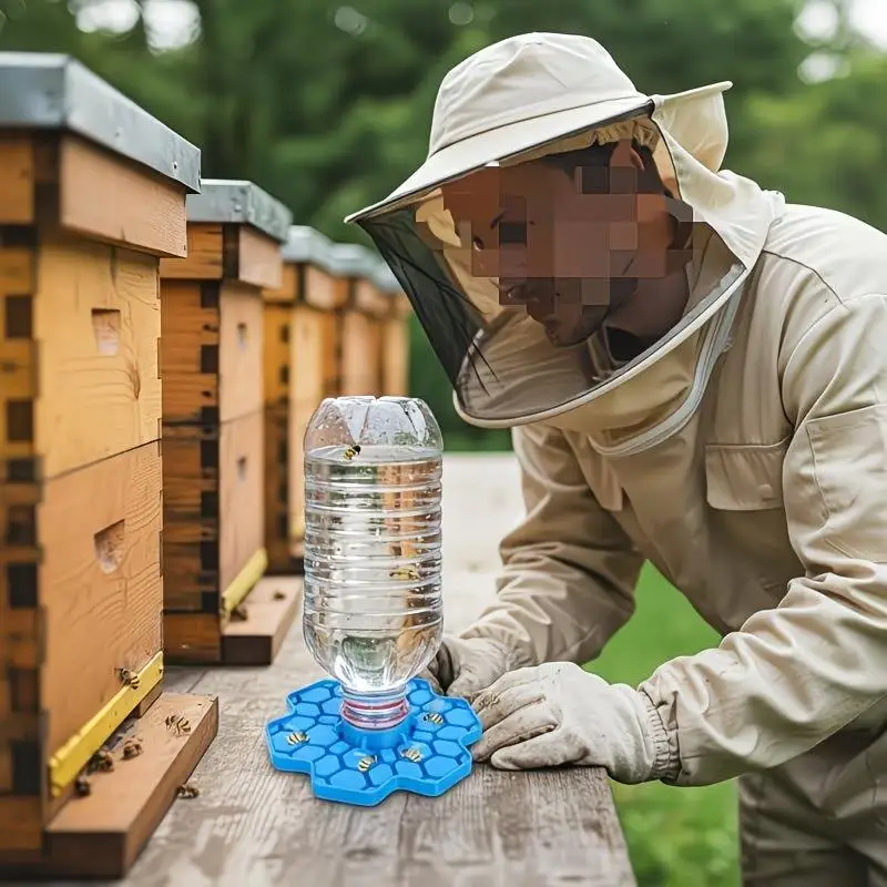 1 Stück zufällige Waben-Bienenwassertränke – Tränke für Bienen im Freien, Imkereibedarf