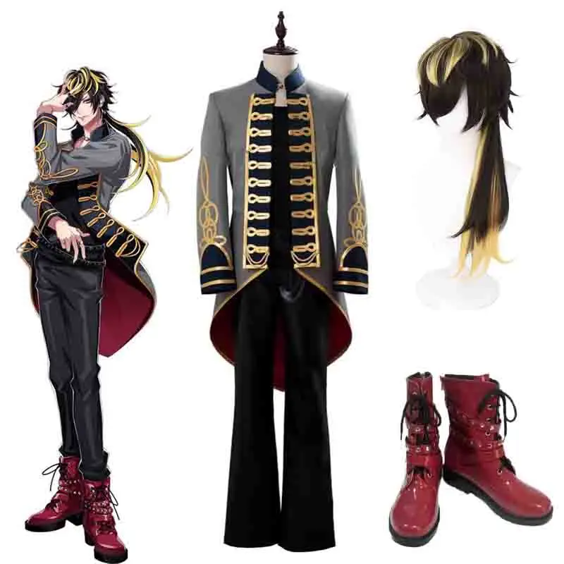 Division Rap Battle Jyushi Aimono/14th Moon Cosplay Costume Halloween Uniforms Christmas Wig Shoes Outfits Suit