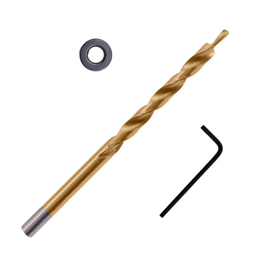 

Сверление отверстий с круглым хвостовиком, ступенчатое сверло для карманного сверла, направляющая для сверления отверстий 9/9,5 мм, HSS, деревообрабатывающая направляющая для сверления отверстий, локатор