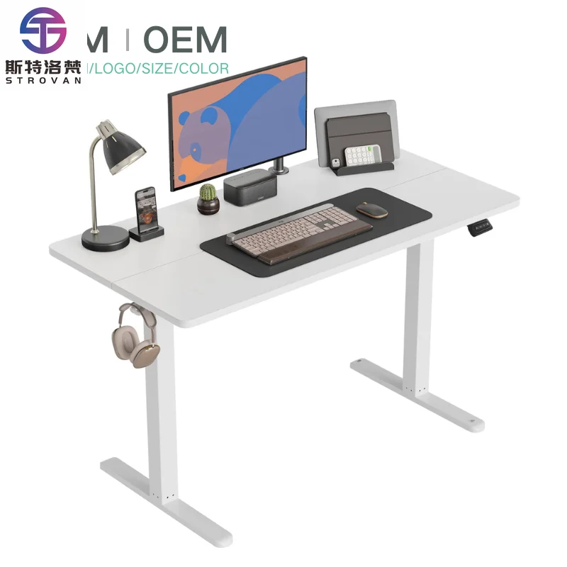 

Modern Office Furniture Smart Single Motor Stand Desk Frame Adjustable Height Sit Stand up Desk Home Office Desk