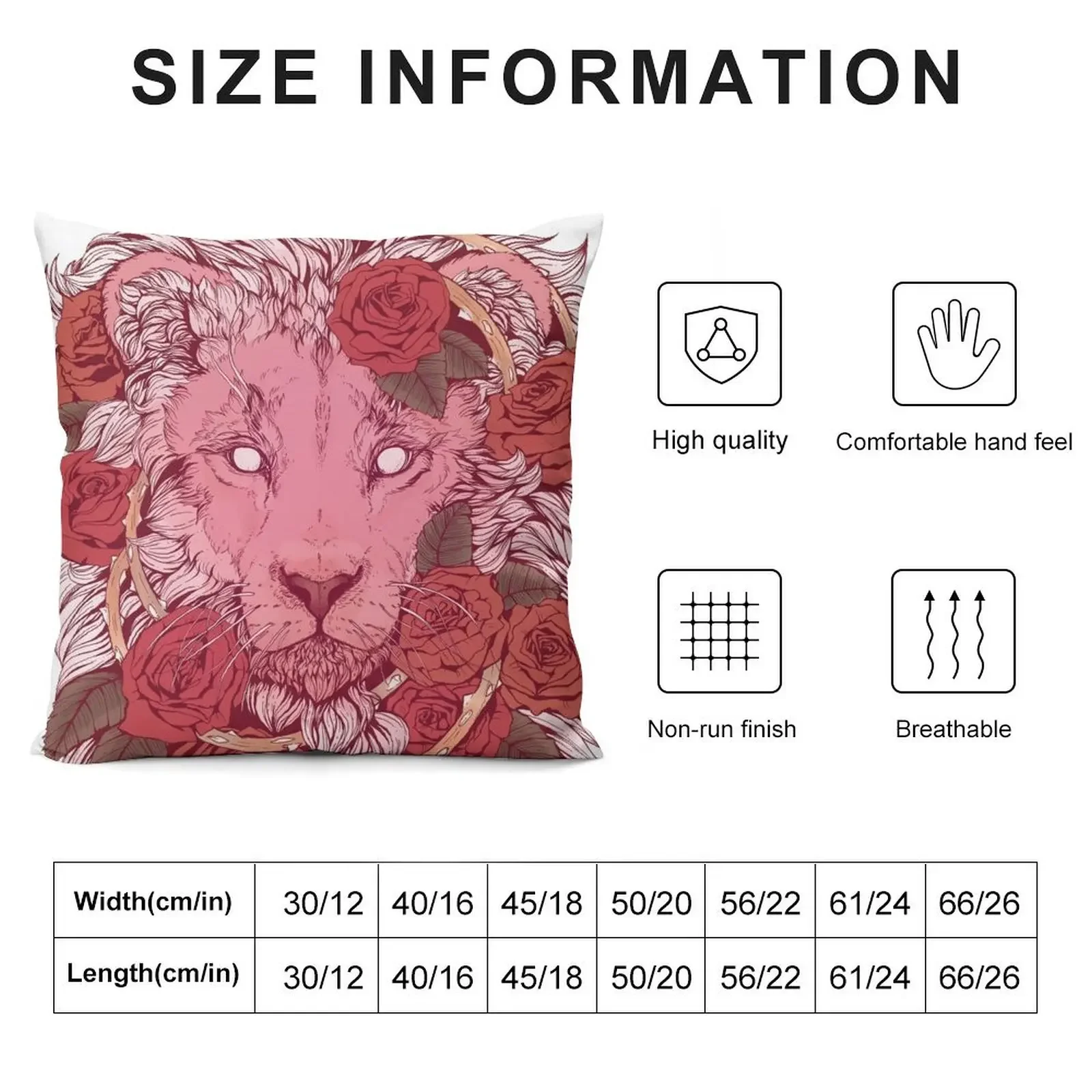 Lion of Roses Throw Pillow christmas ornaments 2025 New year Covers For Sofas luxury decor pillow