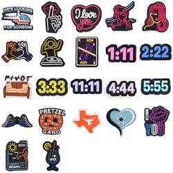 Bar DJing Shoe Charms for Crocs Sandals Kids Clogs Pins Boy Girls Badges Men Jeans Women Decorations Buckle Shoes Accessories