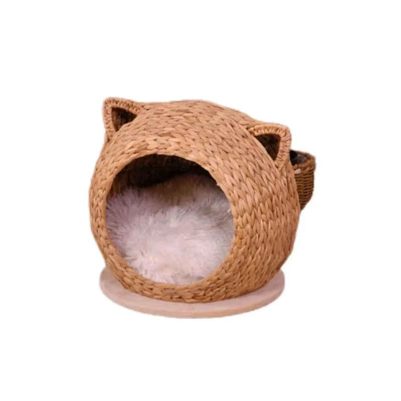 

Modern classic three-layer rattan cat climbing frame wood and sisal material for cat scratching carton packaging