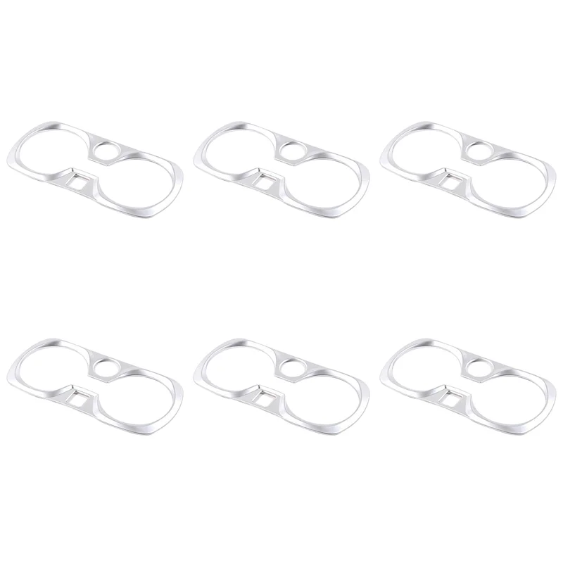 

6X Car Interior Central Water Cup Holder Frame Trim For BMW G20 G28 2019+