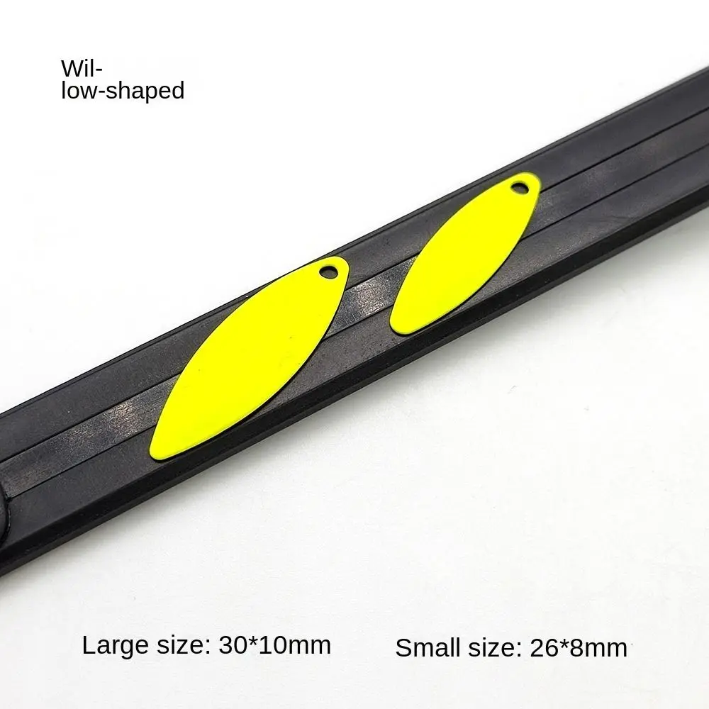 Fluorescent color Fly Propeller Spin Plug Casting Spinnerbait Fishing Lure Blades Stainless Steel Custom Spinnerbait Prop Blade
