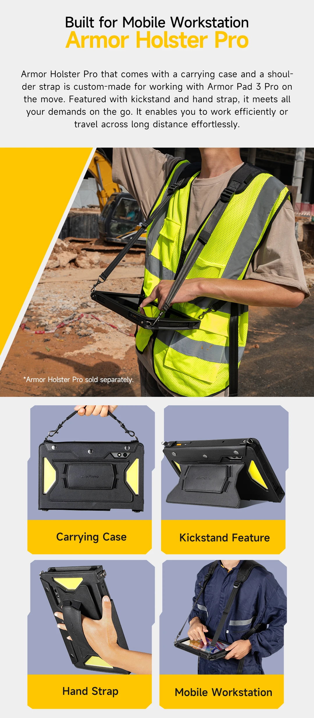 Ulefone Armor Pad 3 Pro Rugged Tablet 33280 mAh MediaTek MT8788 16GB RAM(8+8) 256GB ROM 50MP 10.36"2K Android