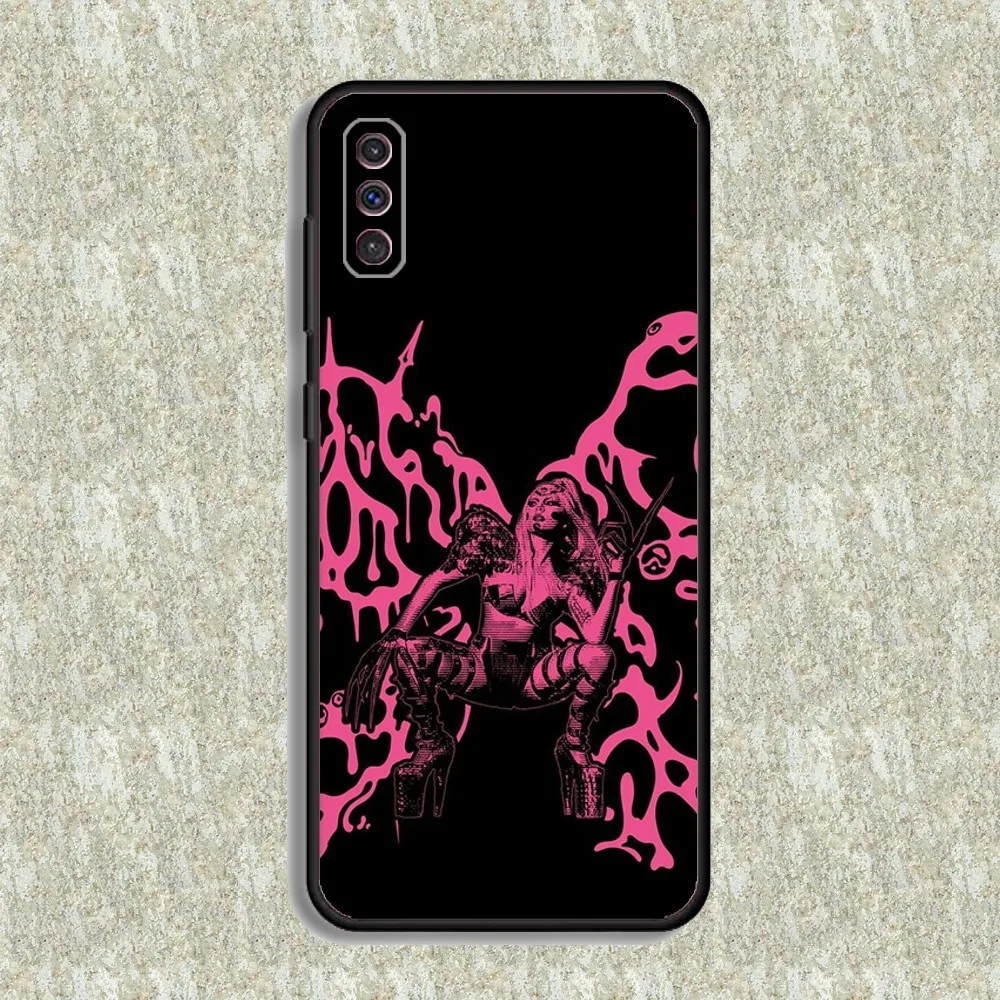 Singer L-Lady G-Gaga Phone Case For Samsung S23,23,22,30,21,10,9,Note20 Ultra,Lite,Ultra,5G,Plus,FE,Black Soft Case