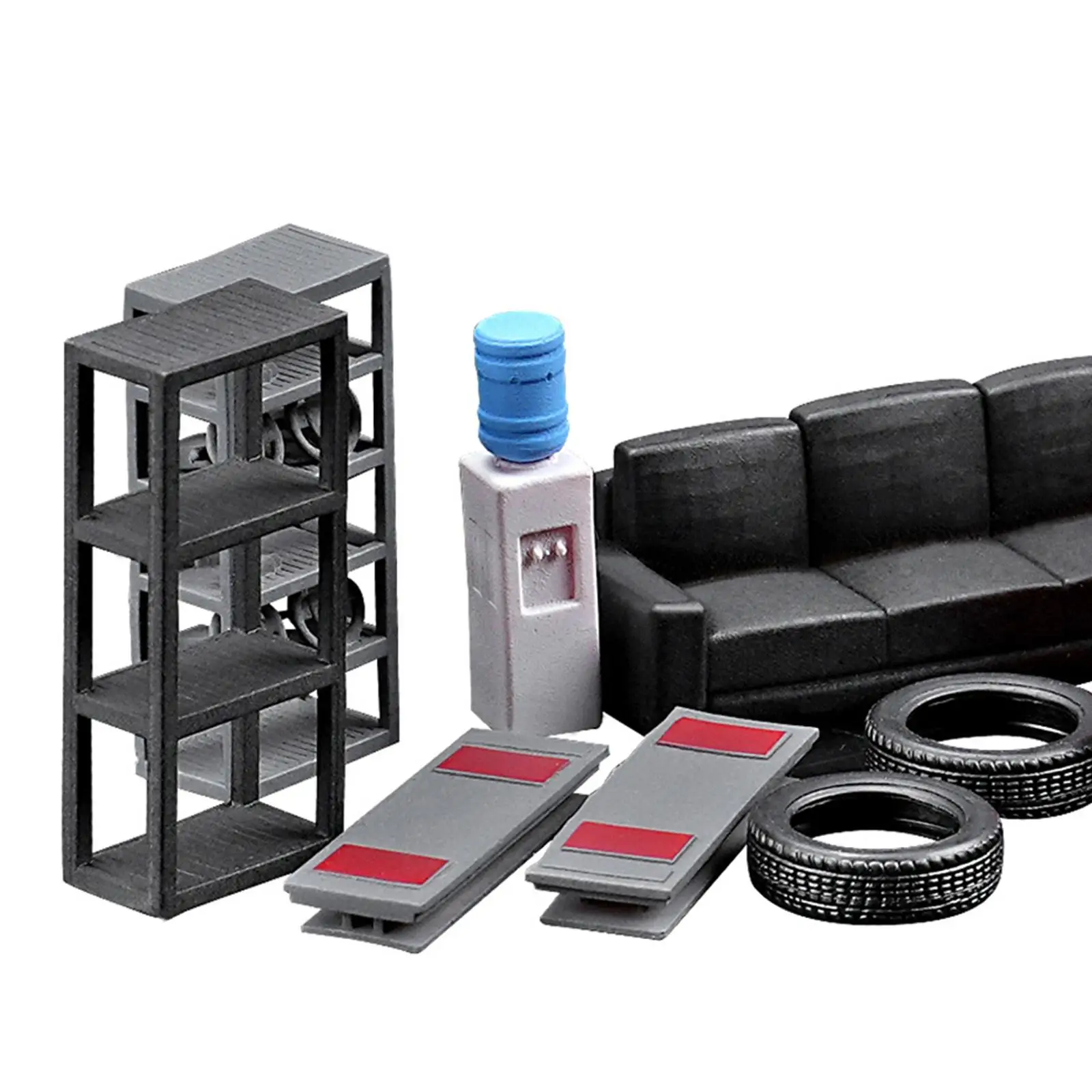 Mini ensemble d'outils de réparation automobile simulé, 12 pièces, pour Dioramas miniatures 1/64