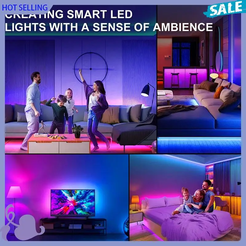 

ABVB-5M Гибкая светодиодная лента RGB с световыми полосами Bluetooth для дома, праздника, Рождества