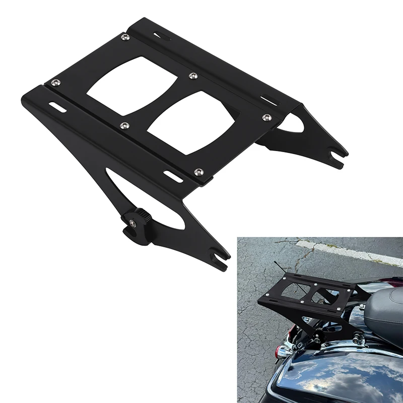 Motorcycle Black Detachable Two Up Mounting Rack Fit For Harley Touring Road Glide 2014-26