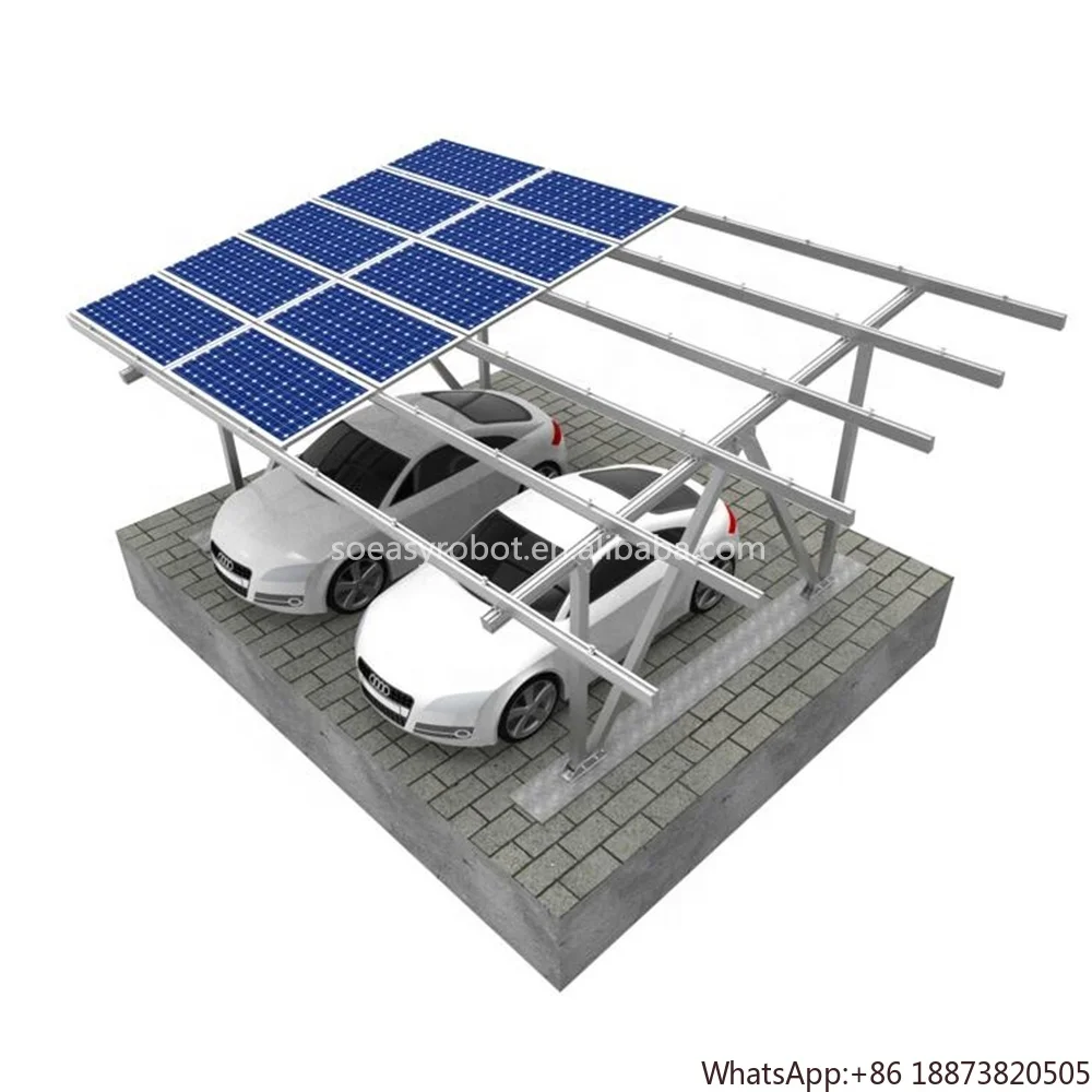 aluminum parking solar powered charging station carport system for electric car