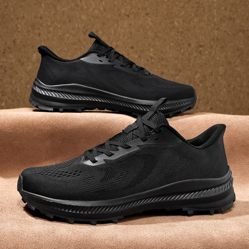 男性メッシュ通気性カジュアルスニーカー衝撃吸収クッションラン - Shock Absorbing Gym Trainers のレビューと価格