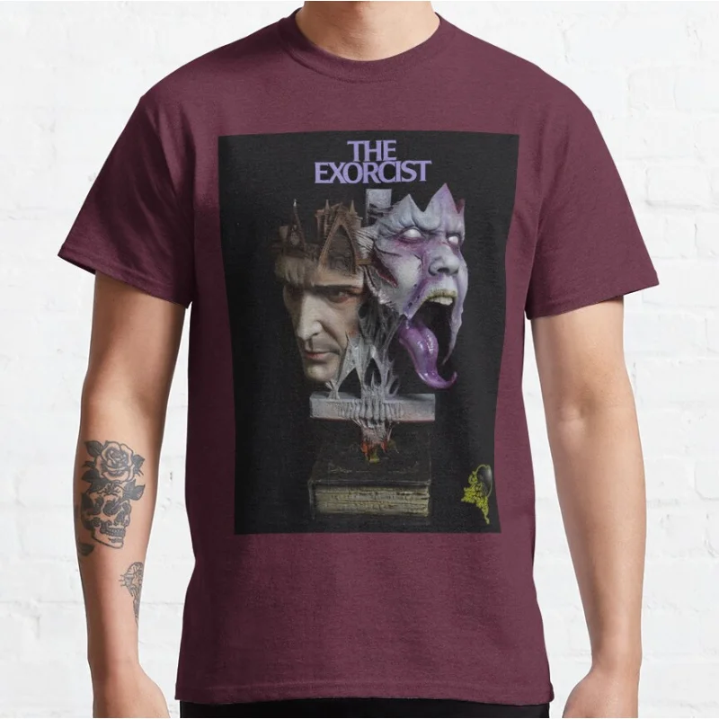 Retro 80s Horror films The Exorcist Scary movie monsters Graphic T Shirts large size Adult tops S-6XL