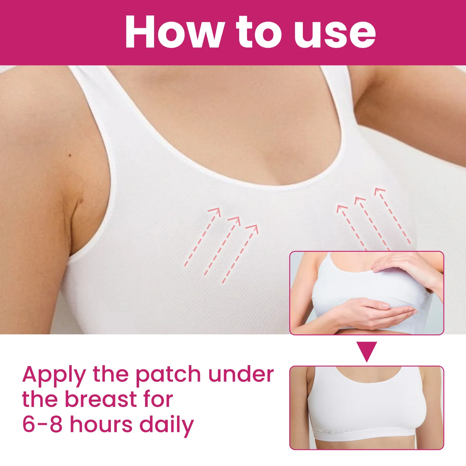 Breast Enlargement Patches Chest Enhancer Promote Female Hormone Lift Firming Boobs Growth Plumping Anti Sagging Massage Sticker