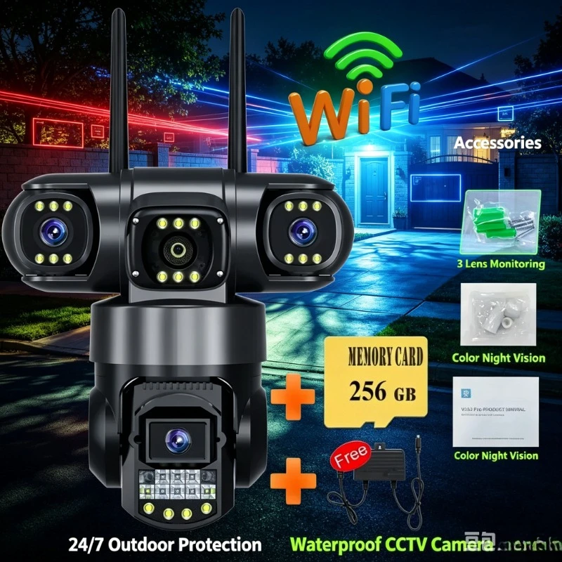 360-°-camera-de-surveillance-exterieure-etanche-a-3-objectifs-avec-carte-sim-4g-et-moniteur-cctv-a-distance