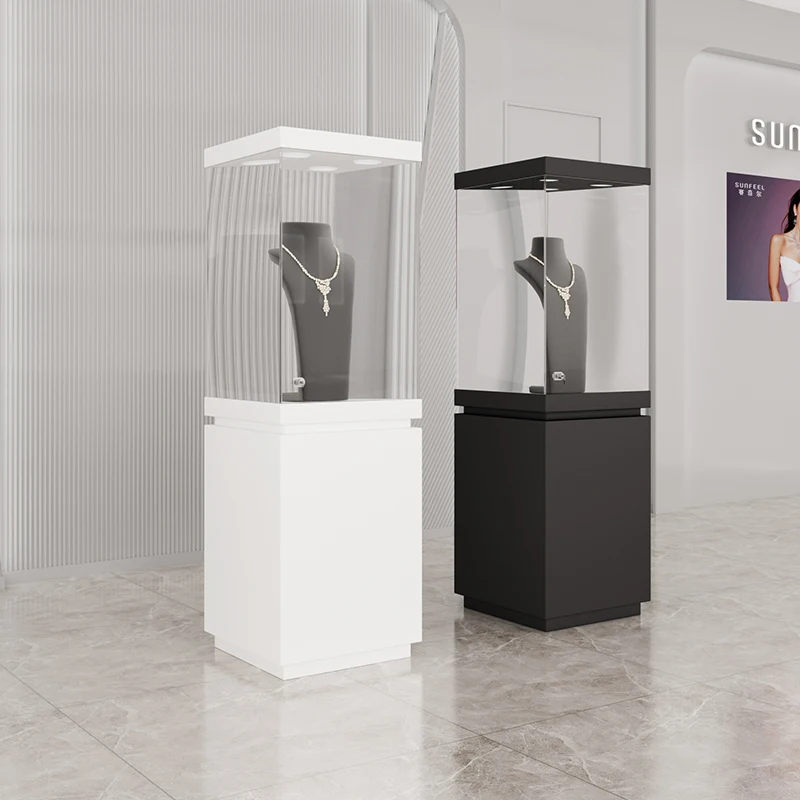 

Museum Display Cabinet Antique Porcelain Glass Showcase Jewelry Glass Counter Antique Jade Independent Showcase