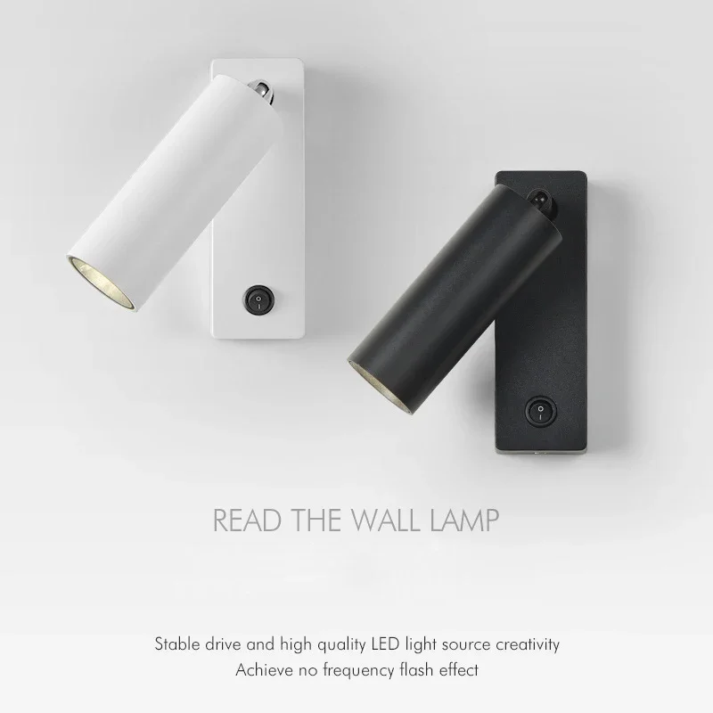 

Eye Protection Rotatable Minimalist Home Wall Light Modern Study Reading LED Wall Lamp Simple Bedroom Bedside LED Hotel Sconces