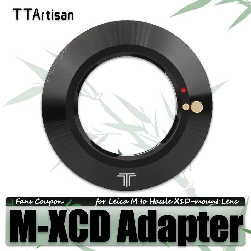 

TTArtisan M-XCD Adapter Ring for Leica Voigtlander Zeiss M to Hassleblad XCD-mount Mirrorless Camera Accessories X1DI X1DII X2D