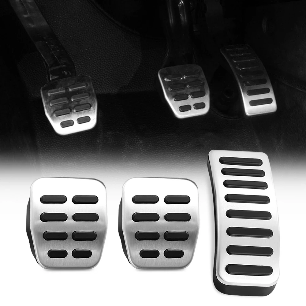 Auto Gas Brake Car Pedal Pad Cover for Volkswagen VW Polo 6N 6N2 9N 9N3 6R Hatchback Sedan 1996 - 2019 AT MT