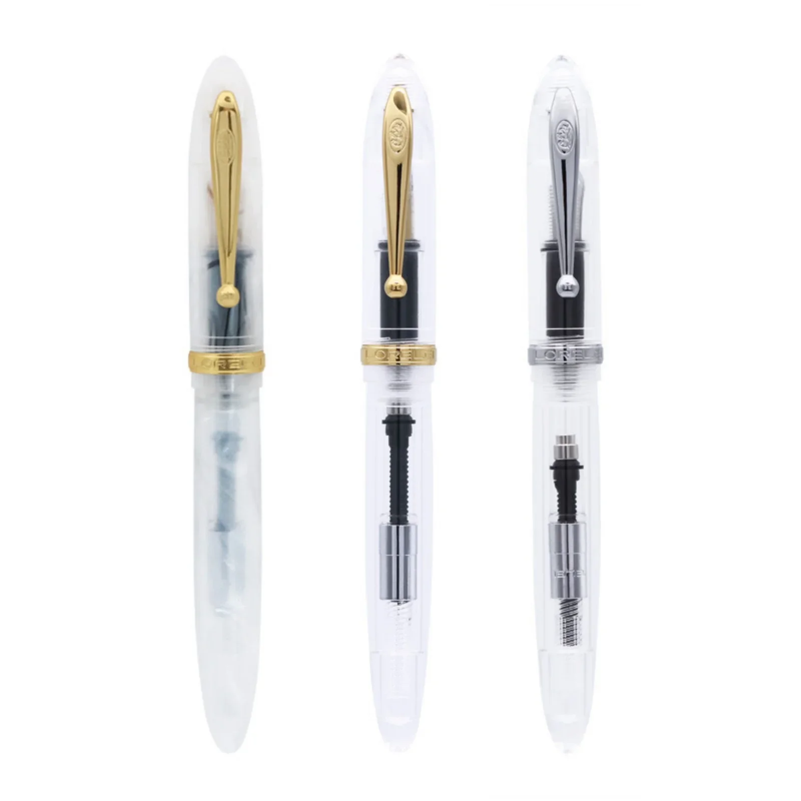 LORELEI 668 Fountain Pen High Quality Acrylic Hand Polished Nib Adult Students Practice Writing Pens