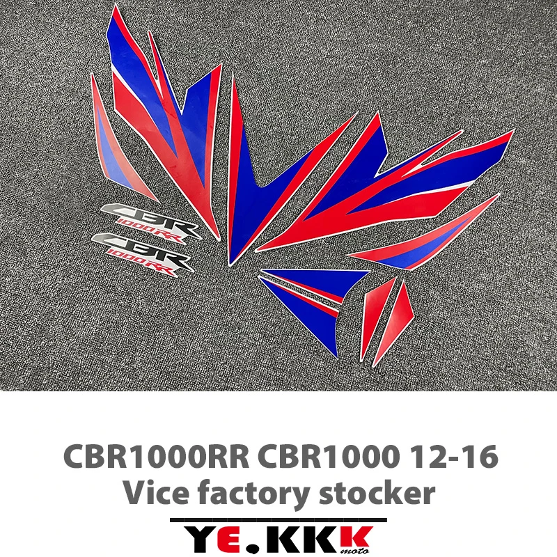 

For Honda CBR1000RR 1000RR CBR 12-16 2012 Motorcycle Stickers Decals OEM Re-engraved Sub-factory Stickers Full Car