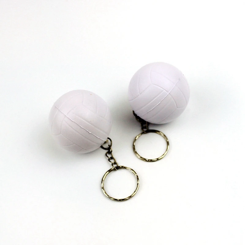 Llaveros de pelota de voleibol para favores de fiesta, Bola de estrés de voleibol, recompensa de carnaval escolar, centro de mesa deportivo, paquete de 60