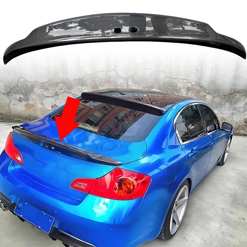 Spoiler Wings For Infiniti G37 2008-2015 4 Doors  Rear Trunk Boot Lip Spoiler Auto Exterior Accessories Performance Parts