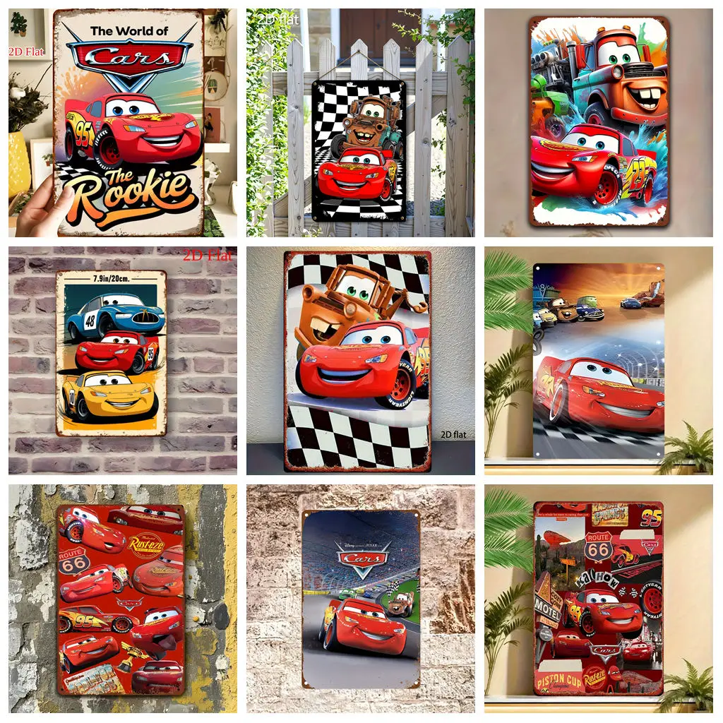

Miniso Cars Dynamic Exhibition Decor Metal Signs Tin Signs Captain Poster Decor for Bar Pub Club Man Cave Wall Decoration
