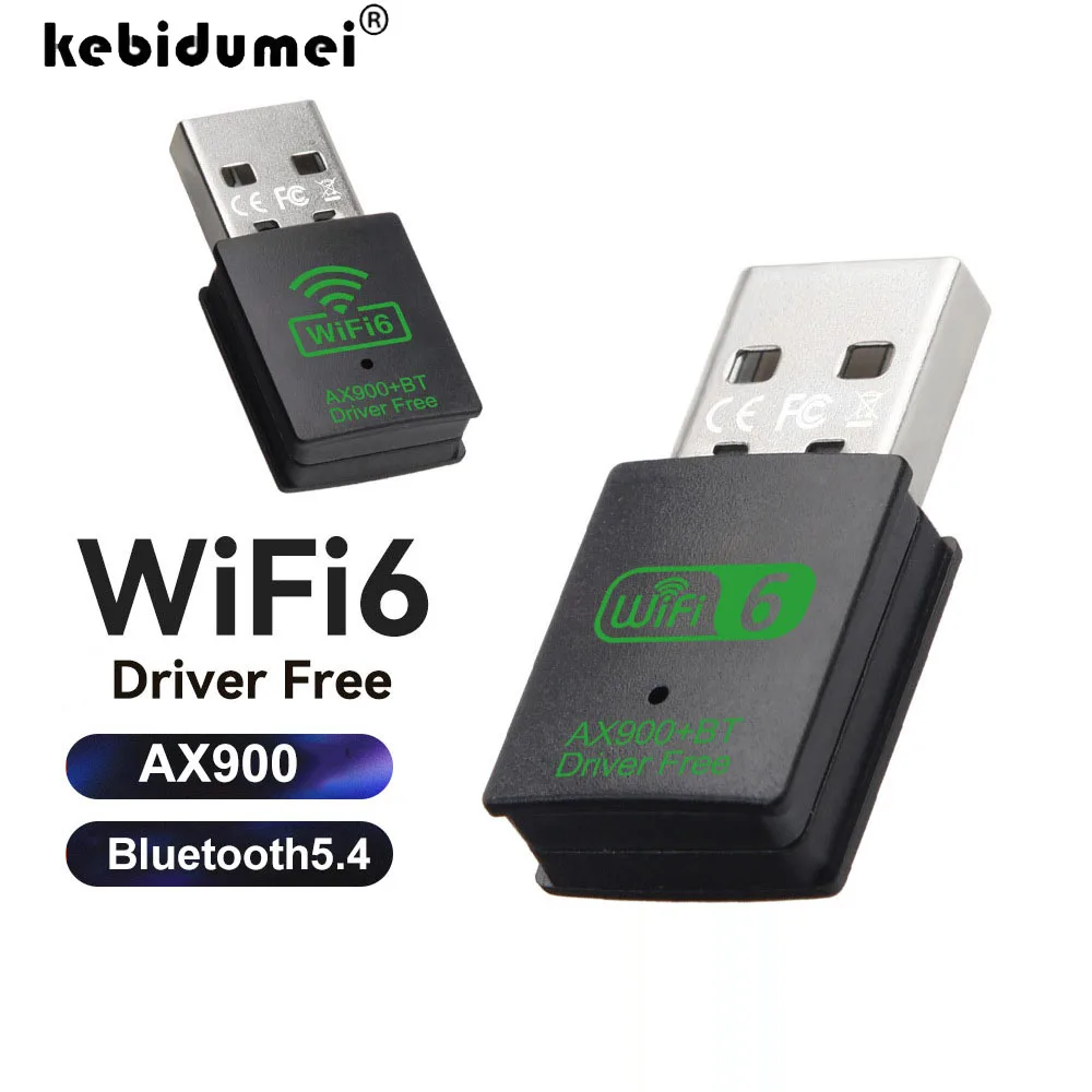 

USB-адаптер Bluetooth 5,3 AX900 Беспроводная сетевая карта Двухдиапазонный Aux аудиоприемник Передатчик для ПК Динамик Ноутбук Привод Бесплатно