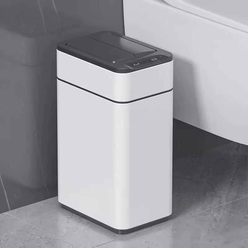 automatic trash bin garbage can self sealing stainless steel dustbin 50 liter touchless trash can kitchen automatic bin trash